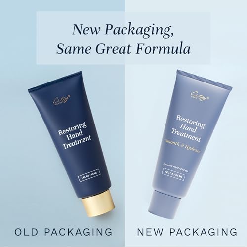 City Beauty Restoring Hand Treatment - Moisturizing Hand Cream - Dry Hand Relief - Solution for Wrinkled, Crepey Hands & Dark Spots - Wash-Resistant - Anti-Aging Cruelty-Free Skin Care