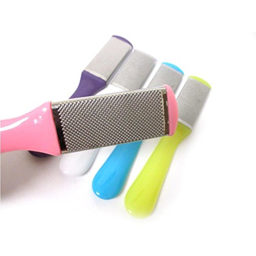 rosenice Dual-Sided Pedicure Foot File 6.69 Inch Portable Foot Rasp with Mesh and Sandpaper Sides for Callus Removal and Smooth Skin Care