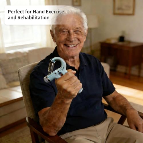 Grip Strengthener with Digital Counter, 10-132LBS Adjustable Hand Grip Trainer, Forearm Wrist Exerciser for Strength Training, Physical Therapy Rehab, Home Gym Fitness Equipment (1 Piece)