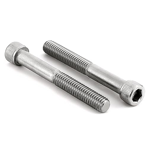 5/16-18 x 2-1/4" (1/2" to 3" Available) Socket Head Cap Screws Bolts, Allen Socket Drive, Stainless Steel 18-8 (304), Partial Thread, Bright Finish, 10 PCS - size: 5/16-18 x 2-1/4"