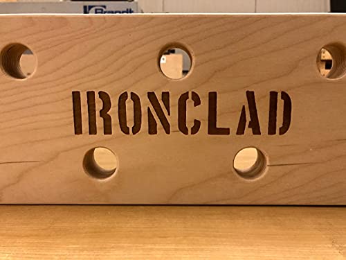 8"x34" Horizontal Climbing Pegboard. New Custom Engraving Options!