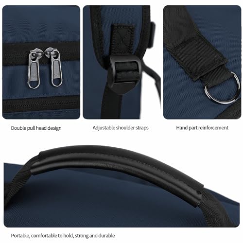 Kalesi Gym Duffle Bag Backpack 4-Way Waterproof with Shoes Compartment for travel Sport Hiking laptop - color: Business-dark Blue