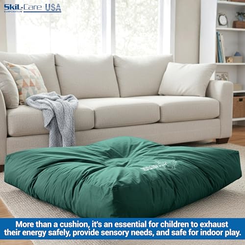 Skil-Care Crash Pads for Kids Sensory, High-Density Foam Crash Mat, Nylon | Water-Resistant Cover Crash Pads with Mesh Vents from 3x4ft to 8x8ft for Daily Use in Sensory Rooms, Schools, Clinics, Home - size: 3x4 Feet