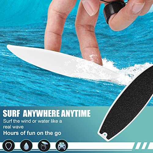 4 Pack Finger Surfboard for Car Ride - 1.4" x 4.5" Pro Air Fingerboard, Fun Keepsake Toy Gifts for Teens, Ideal Birthday & Travel Stocking St - color: Blue White Green Yellow