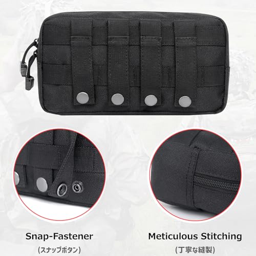 Azarxis Equipment Multi-Purpose Tactical EDC Admin MOLLE Pouch Utility Tools Bag Organizer Military Waist Belt Modular Attachment - color: #01 - Green