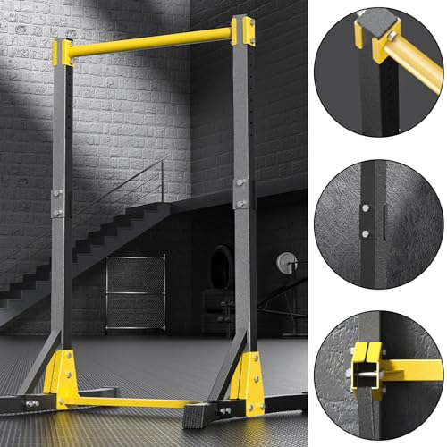 Pull Up Bar Stand,Freestanding Pull-up Bar，Free Standing Pull Up Bar for Home Gym, Pull Up Stand Station 400LBS with 11 Gears Adjustment