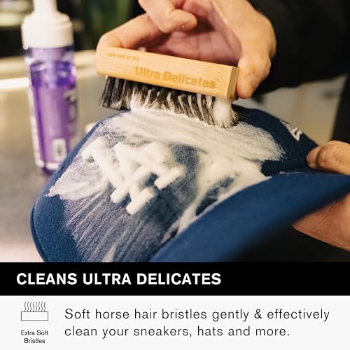 Jason Markk Ultra Delicate Shoe & Hat Cleaning Brush, Soft Bristles and Bamboo Wood, Sneaker Care, Extra Gentle, Ideal for Footwear, Safe for Wool, Cotton, Felt, Polyester, and More - style: Ultra Delicate Brush