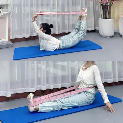 Multi-Loop Stretch Band - Yoga, Pilates, Ballet, and Physical Therapy Stretching Strap for Flexibility, Leg Stretching, and Exercise - Durable Stretching Equipment - color: Purple - 11 Loops