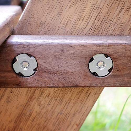 uxcell M8x1.25mm (Pack of 30) 4 Pronged Tee Nut T-Nut for Table Legs Rock Climbing Wall Woodwork Holds Wood Cabinetry