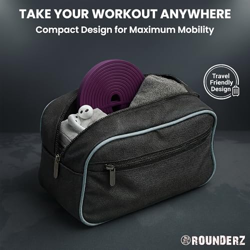 Rubberbanditz Rounded Edge Resistance Band | Compact and Light Weight Exercise Bands | Suitable for All Fitness Levels Users| Travel Friendly Resistance Bands for Working Out - color: Purple