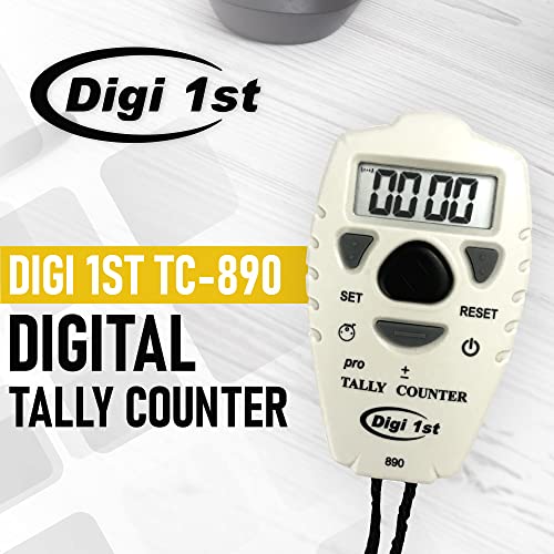 TC-890 Digital Tally Counter, Electronic Up Down Clicker, Add/Subtract People & Pitch Counter for Golf, Lap & Knitting (1-Pack) - size: 1-Pack