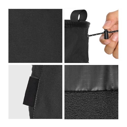 Mountaineering Chalk Bag with Large Capacity, Independent Front Compartment, Multifunctional Sports Bag for Climbers, Trapezoidal Bottom, Orange - size: Large Black