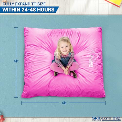 Skil-Care Crash Pads for Kids Sensory, High-Density Foam Crash Mat, Nylon | Water-Resistant Cover Crash Pads with Mesh Vents from 3x4ft to 8x8ft for Daily Use in Sensory Rooms, Schools, Clinics, Home - size: 4x4 Feet