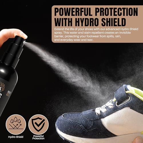 ICYKICKS Premium 6-in-1 Sneaker & Shoe Cleaning Kit – Foam Cleaner, Water-Repellent, Odor Eliminator, Brush & Microfiber Towel – Safe for Leather, Suede, Canvas – Deep Clean Sneakers Fast