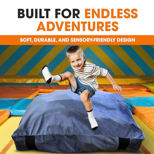 Cheer Collection Crash Pad - Crash Pads for Kids Sensory with Washable Cover - Sensory Room Must Haves - Crash Mat (3' x 4' FT) - size: 3'x 4' Feet