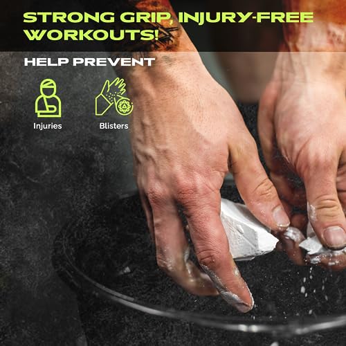 Rage Fitness Gym Chalk | Magnesium Carbonate Athletic Chalk for Excellent Grip - Gym Workout Grip Chalk for Weightlifting & Gymnastics.