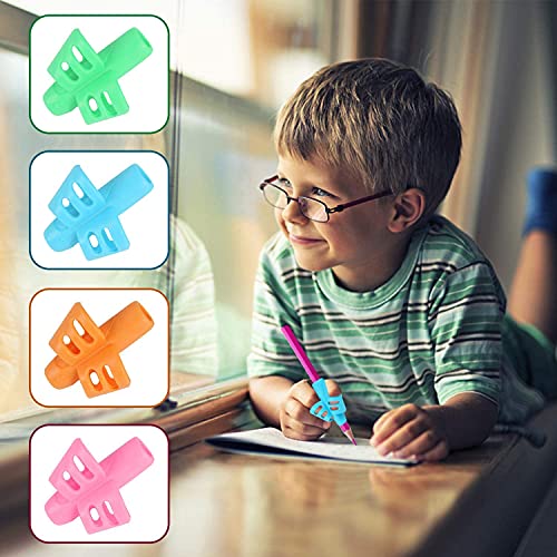 32 Pack Pencil Grips for Kids Handwriting, Pencil Holder Handwriting Grip | Ergonomic Training Pencil Pen Grips, Writing Tool for Toddlers Preschoolers, Children - color: 32pcs