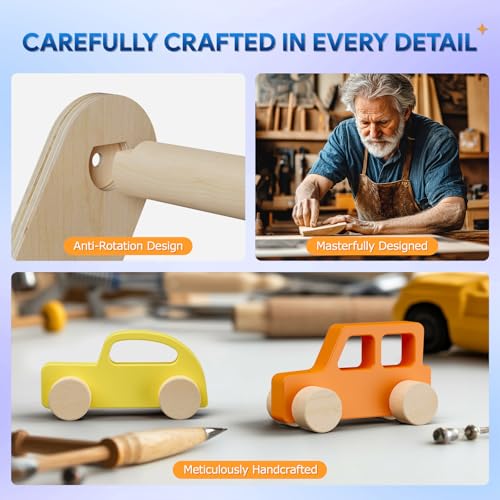 Pikler Triangle Set with Cushion 9 in 1 Foldable Montessori Climbing Toys for Toddlers 1-3 Indoor Wooden Kids Playground Baby Climbing with Maze Toys, Shape Sorter Toys, Car