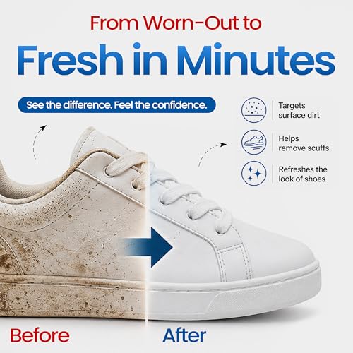 Combat Cleaner Shoe Cleaning Kit – Complete Sneaker Care Solution for Leather, Suede, Canvas, Mesh, Nubuck & More - color: Shoe Cleaner + Deodorizer