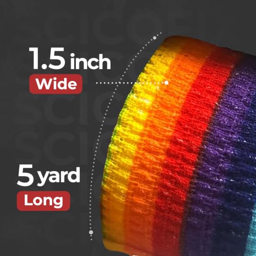 1.5" Rainbow Thumb Tape for Cross Training & Weightlifting | Workout Athletic Tape for Deadlifts & Hook Grip, Powerlifting Thumb Protection and Improves Grip Control