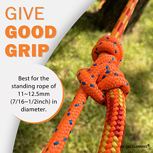 GM CLIMBING 8mm (5/16") Prusik Loop Pre-Sewn 18 inches / 24 inches - color: Black-18 Inch