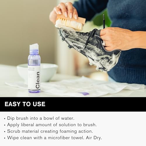 Jason Markk Essential Kit, Shoe Cleaner, 2-Piece Set, Deep Cleaning Solution & Durables Brush, Sneaker Care, Ideal for Footwear, Safe for Midsoles, Full-Grain Leather, Rubber, Plastic, and More, 4oz