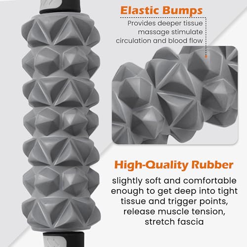 KITWILD Muscle Roller Stick | Massage Roller Stick for Athletes, Body Massage Stick for Muscles Deep Tissue, Muscle Relaxation Roller for Physical Therapy