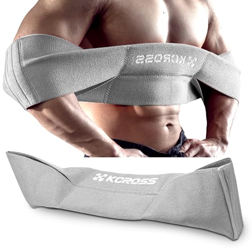 KCROSS Bench Press Band for Men and Women, Weight Lifting Bench Press Band, Push Up Exercise Bench - color: Grey, size: L(9.5in)