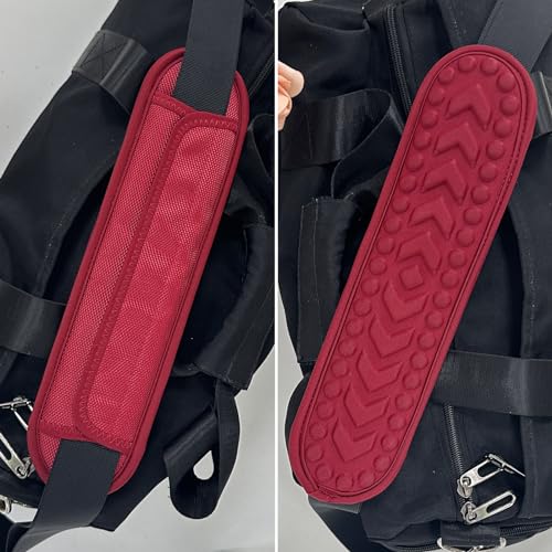 FIEIL 2 Pack Breathable Universal Shoulder Pad, 3D Cushion Air Backpack Strap Pads, for Shoulder Bags, Detachable Shoulder Strap Pad Pads Help Relieve Shoulder Pain(3D Air Cushion-Red) - size: 2 Pack 3D Air Cushion-Red