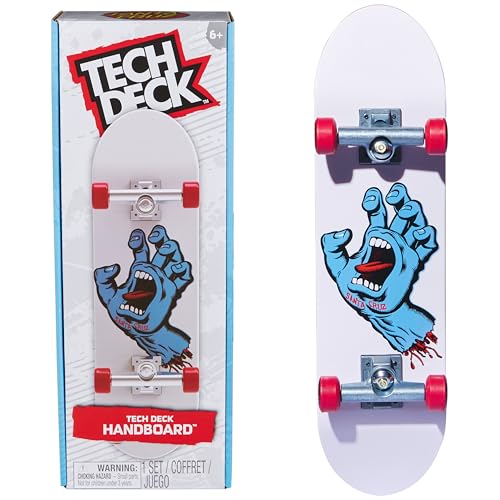 TECH DECK Santa Cruz Handboard, Authentic Mini Skateboard | 9x Larger than a Fingerboard, Hands Only, Authentic Graphics, Die-Cast Trucks, Skateboard Gifts for Kids & Collectors Ages 6+ - style: Santa Cruz