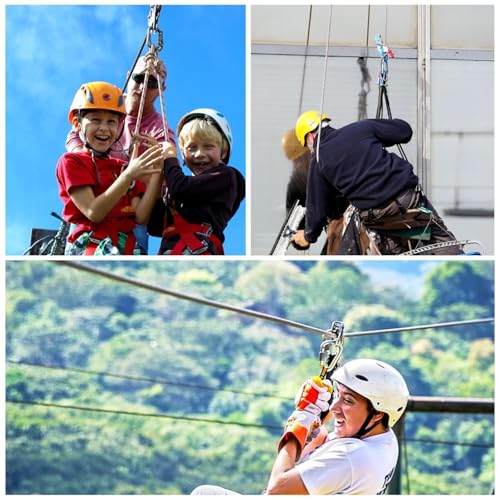 26KN Aluminum Climbing Pulley with Bearing Rotation for Rope | Rescue Hauling Applications, Arborist Rigging Equipment, Hitch Hole Design, Rappelling System Component