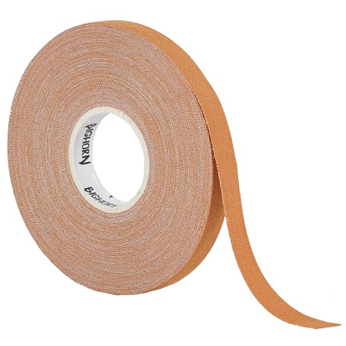 Bighorn Athletics Pro-Series Finger Tape + Tin, 0.3" x 45ft, 8 Rolls, Nude | Pro Series competition tape – 50% stronger than cotton. Residue-free, sweat-proof adhesive for Jiu Jitsu & hard training. - color: Nude