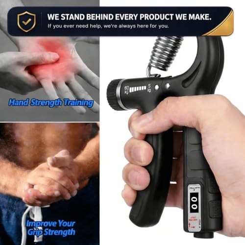 Hand Grip Strengthener, Finger Exerciser, Forearm Strengthener Kit - 7 Pack, Targeted Hand & Forearm Strength, Relief & Recovery Kit