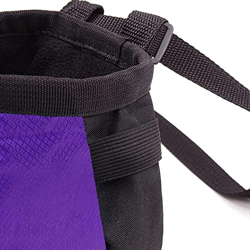 Climbing Chalk Bags,No Leak Rock Climbing Strawstring Bag - color: Purple