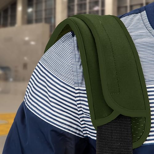 ZINZ Ultra Thick & Breathable Universal Shoulder Pad Cushion for Bag - Long & Comfort - color: Army Green