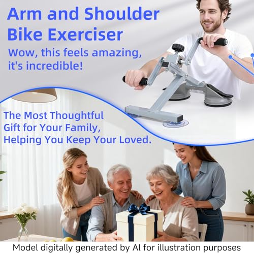 Hand Bike for Physical Therapy, 3 Modes Arm Bicycle Exerciser | Portable Tabletop Hand Bicycle Exerciser, Adjustable Resistance, for Arm/Shoulder/Wrist, Home/Office Use (with Rehab Gloves) - color: 3 Functions