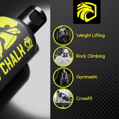EAGLES Pro Grade Gym Liquid Chalk 60, 120 or 280ml Mess-Free Chalk for Weightlifting, Gymnastics Rock Climbing, Pole Grip, Sports Dries in Seconds - Sweat-Resistant and Long Lasting - style: 120ml