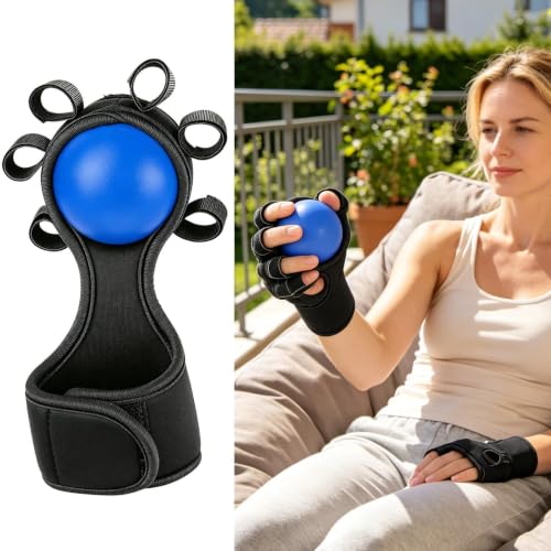 Hand Exercise Balls Finger Muscle Trainer Ball | Hand Training Tool for Weightlifting Office Rock Climbing Home Fitness Gym Outdoor Workout - color: Blue