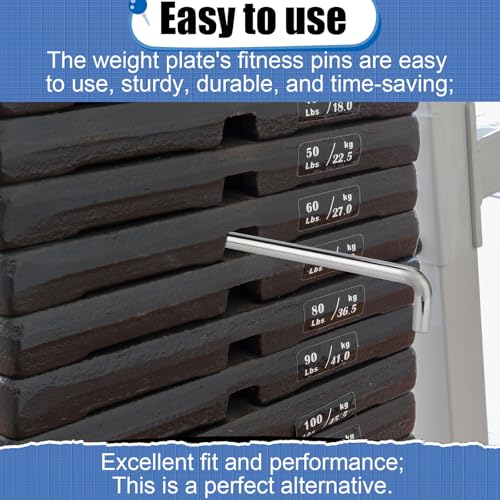 NQEUEPN L Shape Weight Stack Pin, 3/8" Dia 4.4" & 6" Locking Space