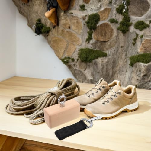 CALLARON Wooden Grip Strength Trainer Beech Wood Finger Strengthener Block with Adjustable Resistance and Modular Design Ergonomic Design for Home Gym and Bouldering Training for Climbers