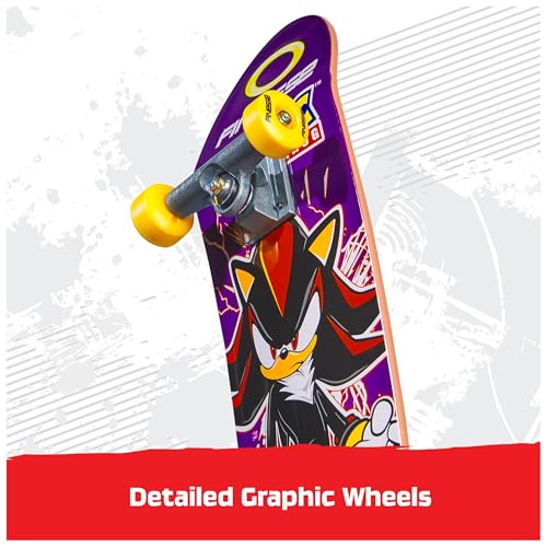 TECH DECK, Finesse X Sonic The Hedgehog Handboard; Authentic Mini Skateboards, Kids Toys for Boys & Girls, Ages 6 and up (Hands Use Only) - style: Finesse x Sonic The Hedgehog