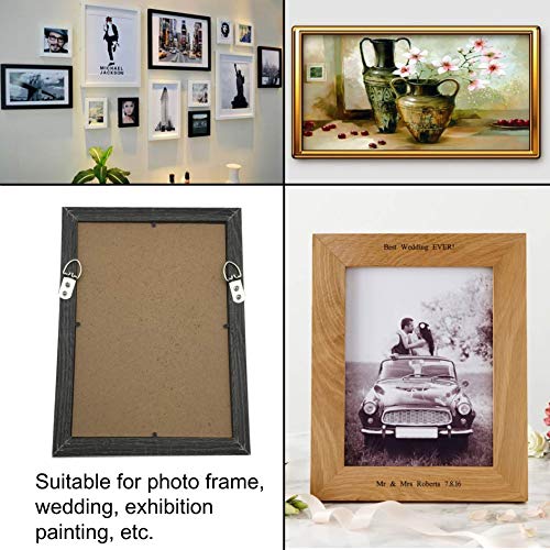 20 Pack D-Ring Steel Picture Hangers Heavy Duty with Screws Picture Frames Double Holes Clasp Picture Hang Solutions, for Hanging Clock Paintings Artwork Picture Frame Hook Photos Mirrors (Silver) - size: 20 Pack-Double hole