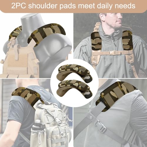 ZINZ 2-Pack Universal Wide Shoulder Pad with Ultra Thick Cushion for Bag Luggage Backpack Bag Crossbody - color: CA01FL02