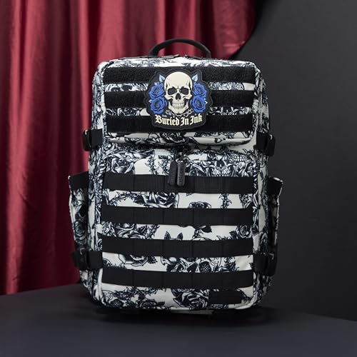 WOLFpak 35L Athletic Gym Backpack - Durable 1000D Waterproof Oxford Material with MOLLE Webbing, Laptop Pocket - color: Buried in Ink