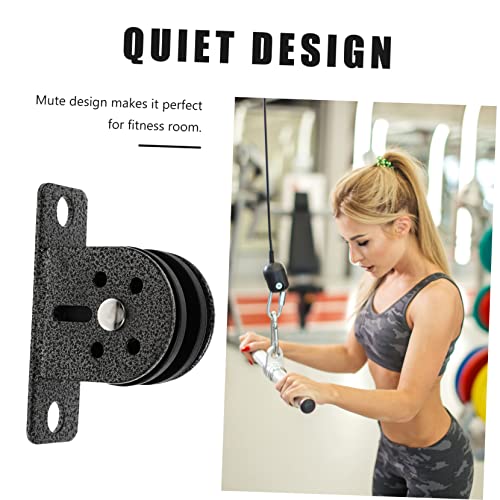 Rope Guide Pulley Mute Fitness Pulley Multipurpose Steel Construction for DIY Cable Machine