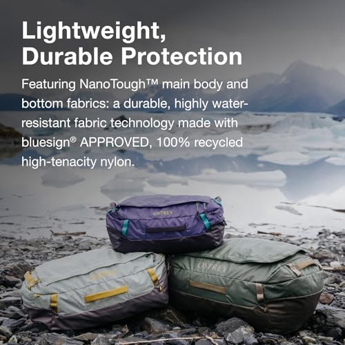 Osprey Transporter Lightweight Travel Duffel Bag - Extra Large Water Resistant Durable Gear Bag for Men and Women - color: Raven Black, style: 120l