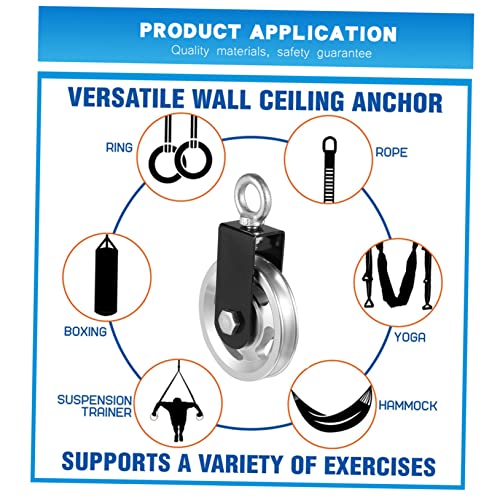 OUNONA 1pc Silent Gym Bearing Lifting Pulley System for Strength Training Ultra-Silent Bearing Heavy-Duty Smooth Rope Suitable for Home Gym and Fitness Equipment