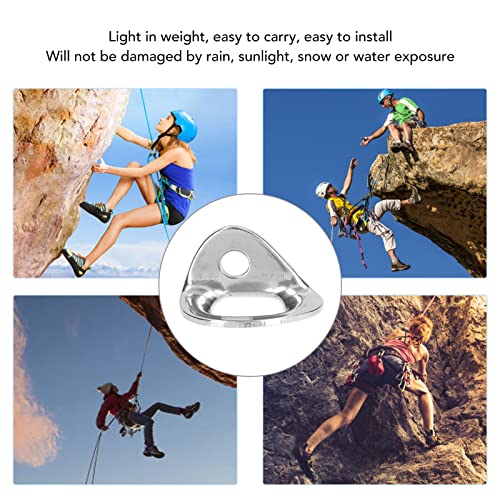 OUKENS Climbing Hanger, Climbing Anchor 316 Stainless Steel Climbing Hanger, Bolting Hanger Rock Climbing Anchor Climbing Bolting Hanger for Rappelling Aerial Work (5pcs Climbing Hanger)