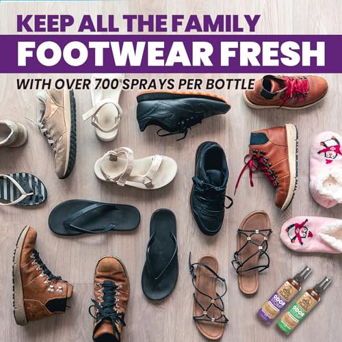 Uncle Todd's Odor Stomp Shoe Deodorizer 2-Pack - Proven & Powerful Enzyme Shoe Spray for Odor Elimination in All Footwear - size: 4 Fl Oz (Pack of 2)