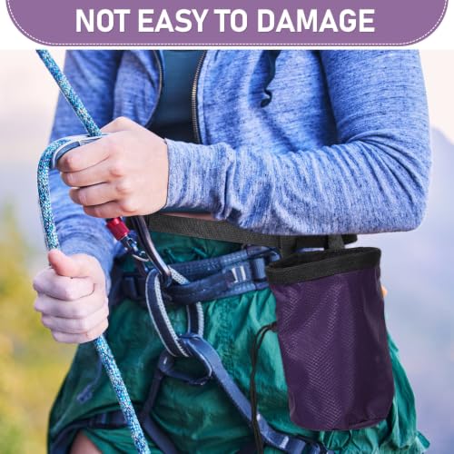 Large Capacity Outdoor Climbing Chalk Bag Made of Sturdy Oxford Cloth and Soft Fleece, Designed to Prevent Slipping and Enhance Grip for Rock Climbing and Bouldering Activities